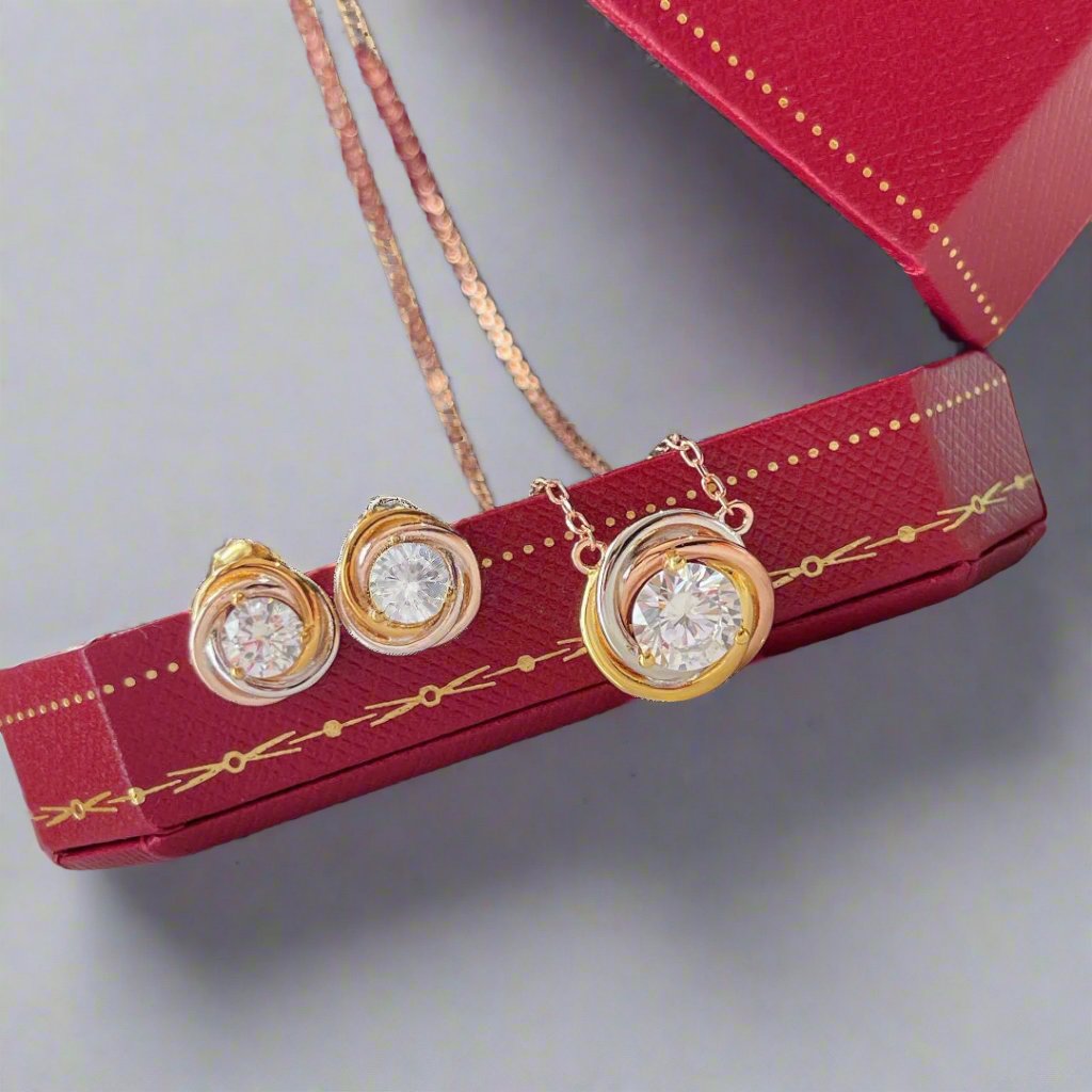 18K Trinity Earrings