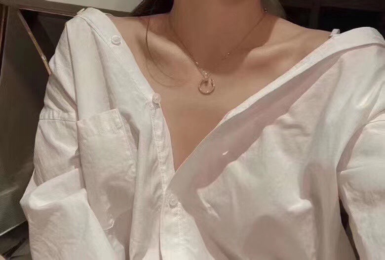 18K Juste Un Clou Full Diamonds Necklace