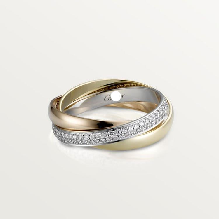 18K Trinity Diamonds Ring
