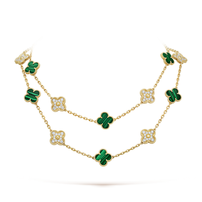 18K Vintage Alhambra 20 Motifs Long Necklace