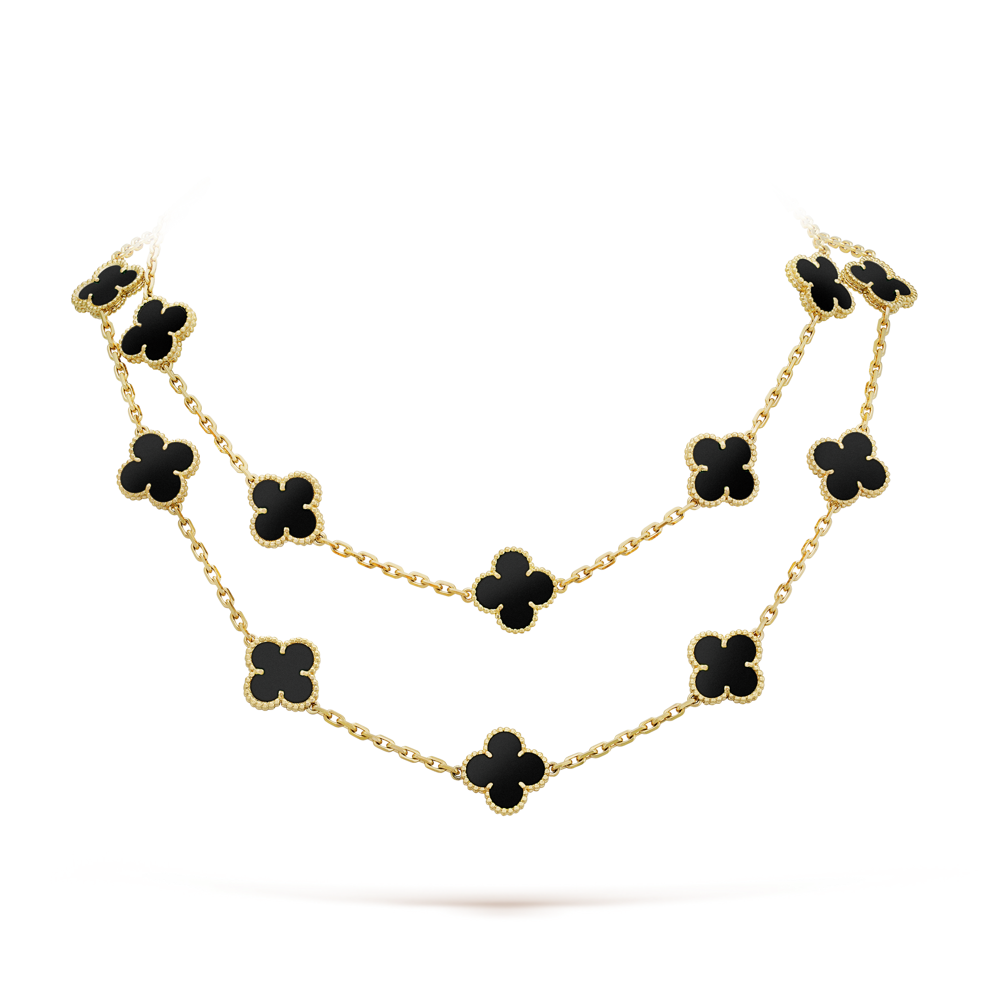 18K Vintage Alhambra 20 Motifs Long Necklace