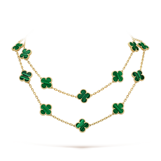 18K Vintage Alhambra 20 Motifs Long Necklace