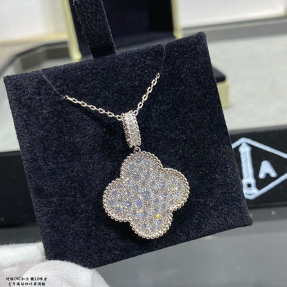 18K Magic Alhambra One Motifs Diamonds Clover Necklace