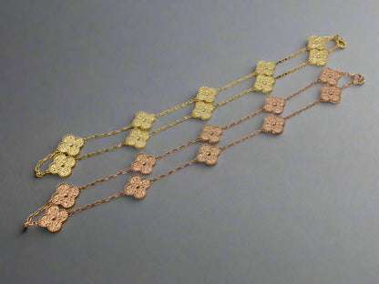 18K Vintage Alhambra 10 Motifs Necklace