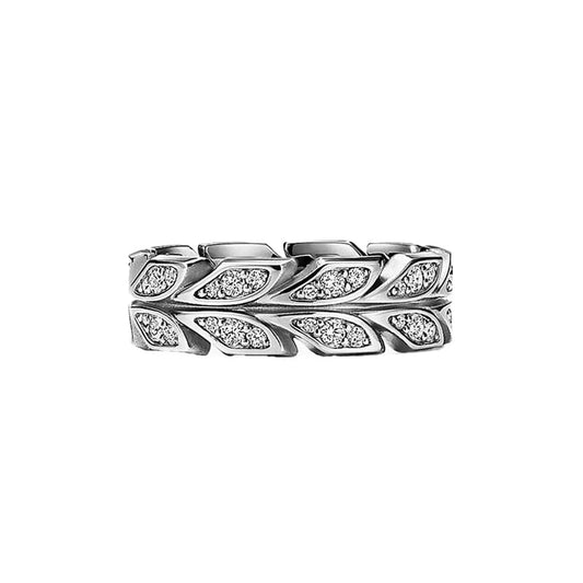 18K White Gold Victoria Vine Ring