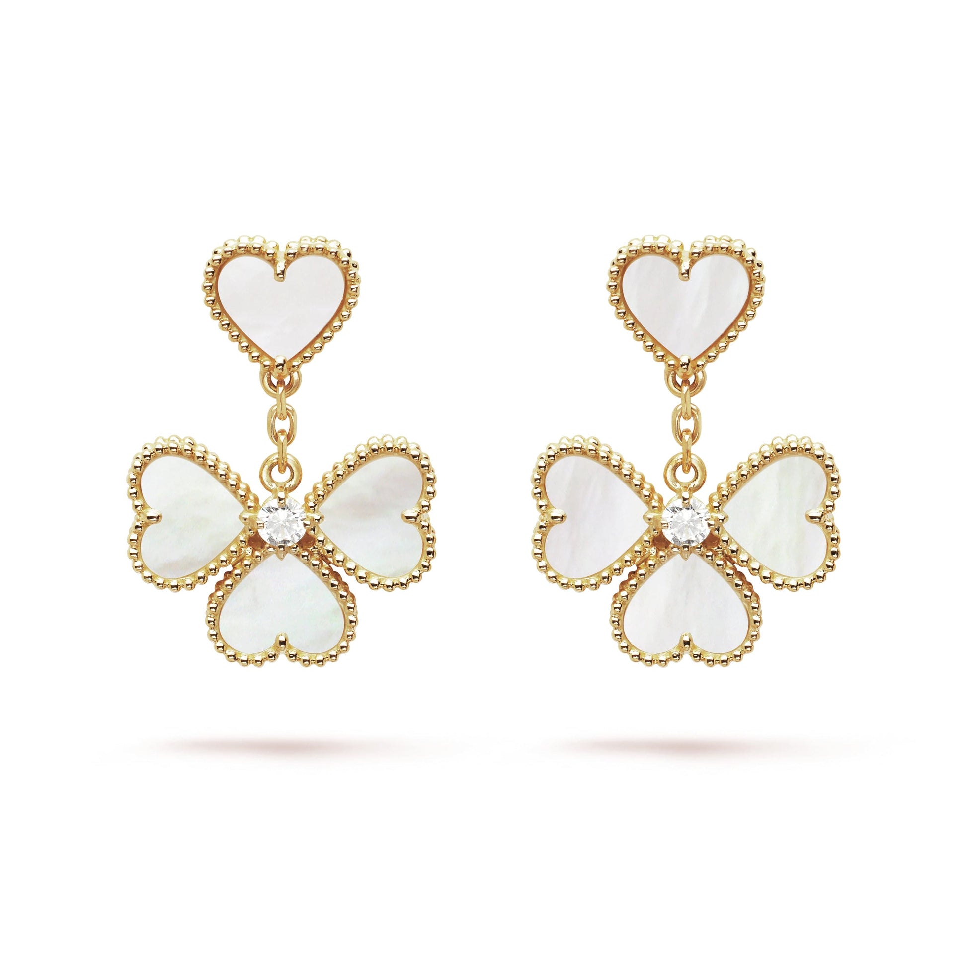 18k Sweet Alhambra Effeuillage Earrings