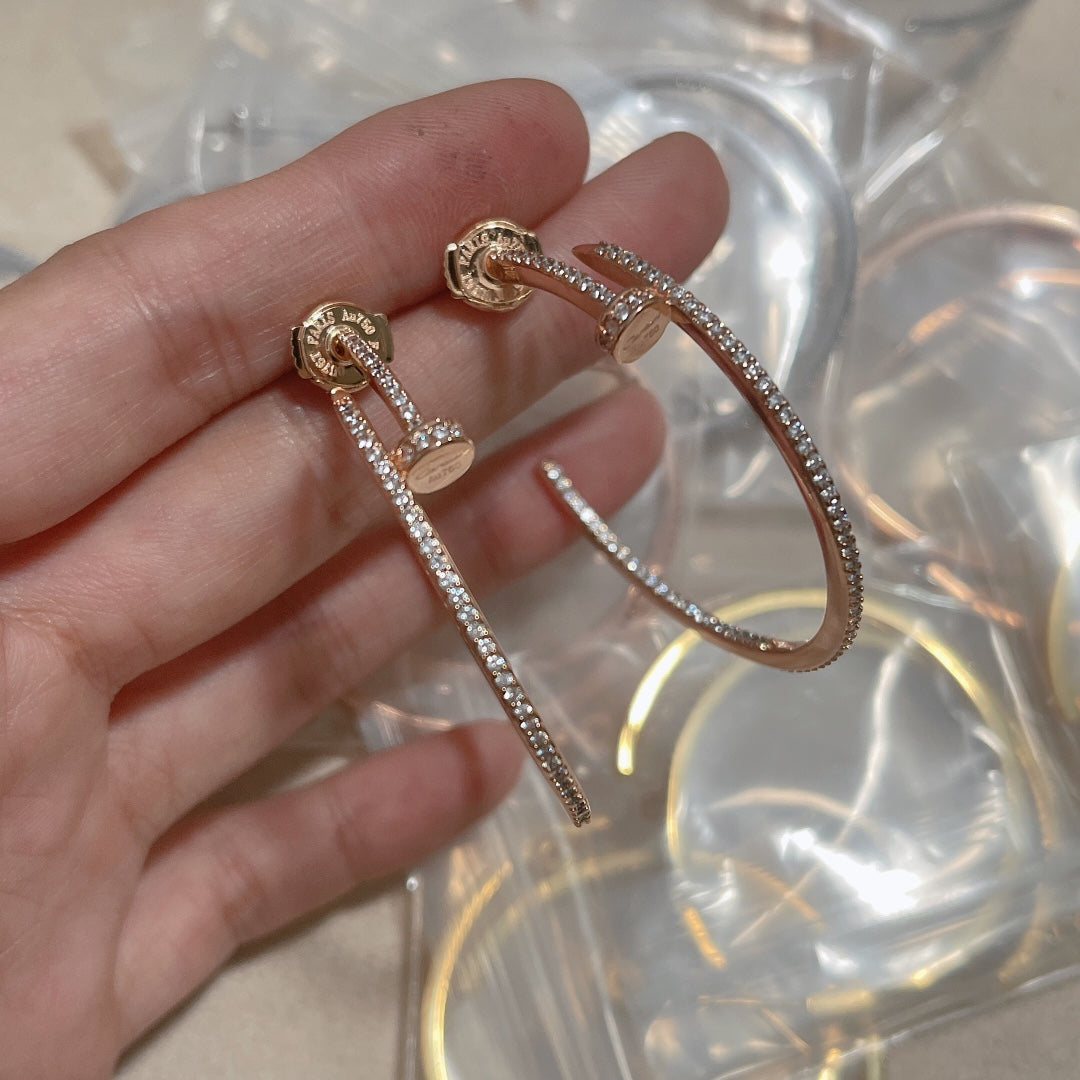 18K Juste Un Clou Diamonds Earrings