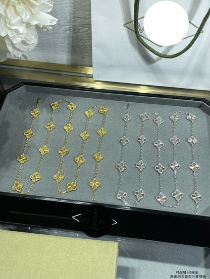 18K Vintage Alhambra 20 Motifs Long Necklace