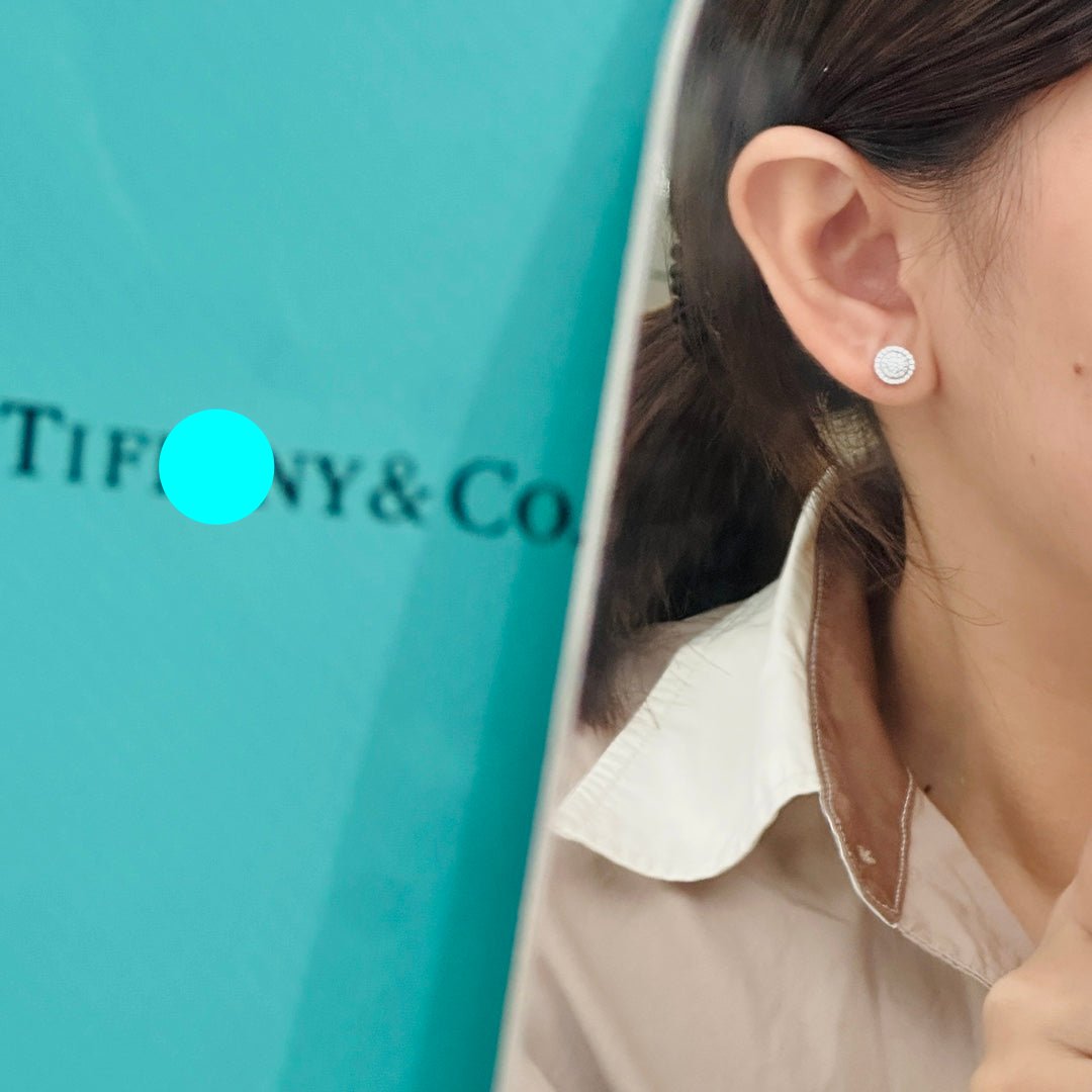 18K T Soleste Diamonds White Gold Earrings