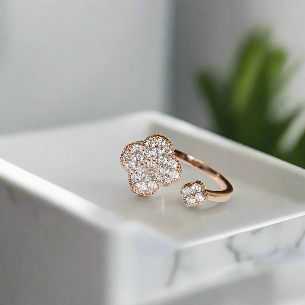18K Magic Alhambra Diamond Ring