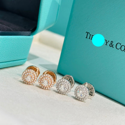 18K T Soleste Diamonds White Gold Earrings