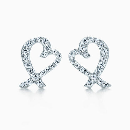 18K T Diamond Earrings